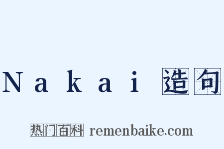 Nakai造句是什么意思的图片